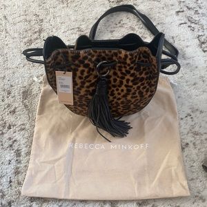 Leopard print Rebecca Minkoff leather crossbody